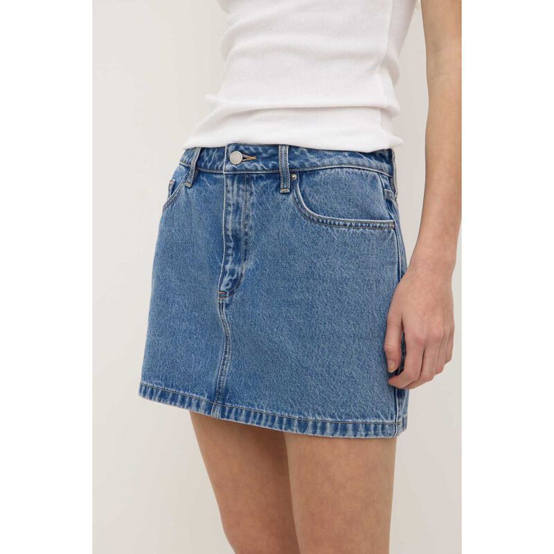 Assembly Label Callista Denim Mini Skirt Dark Stone image number 2